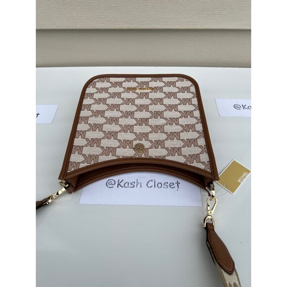 Michael Kors crossbody bag briley small logo messenger bag Luggage Multi - Picture 5 of 10